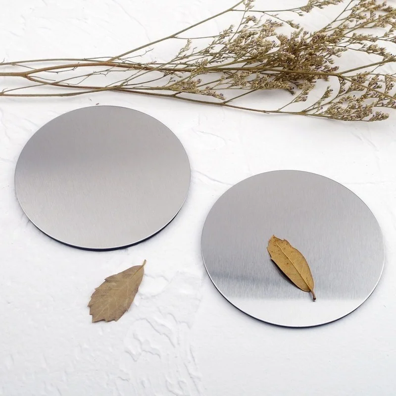 Металлическая простая модная круглая подстилка для кафе с противоскользящей