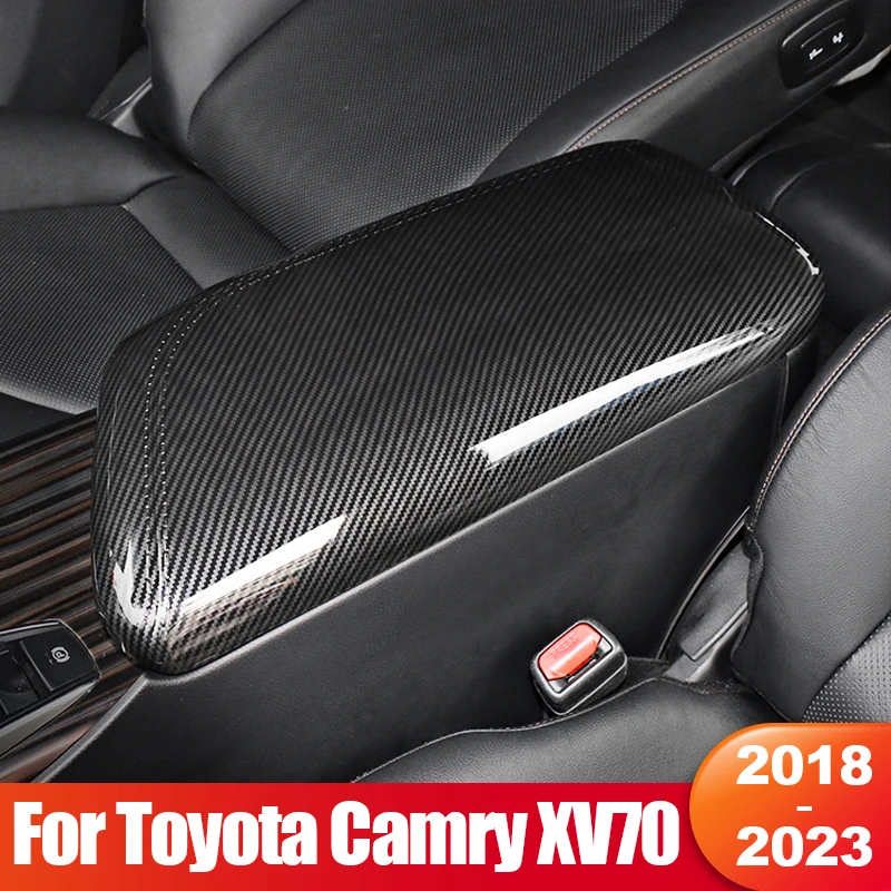 

For Toyota Camry 70 XV70 2018 2019 2020 2021 2022 2023 Hybrid Car Center Console Armrest Box Protect Cover Interior Accessories