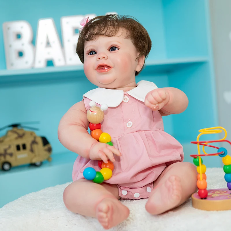 

50CM Reborn Baby Toddler Doll girl Kodi Lifelike 3D Painting with Visible Veins Rooted Hair High Quality Collectible Art