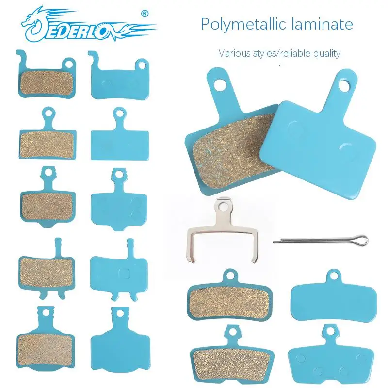 

2 пары дисковых тормозных колодок для shimano/Sram, органические композитные металлические композитные полиметаллические тормозные колодки с пружинным зажимом