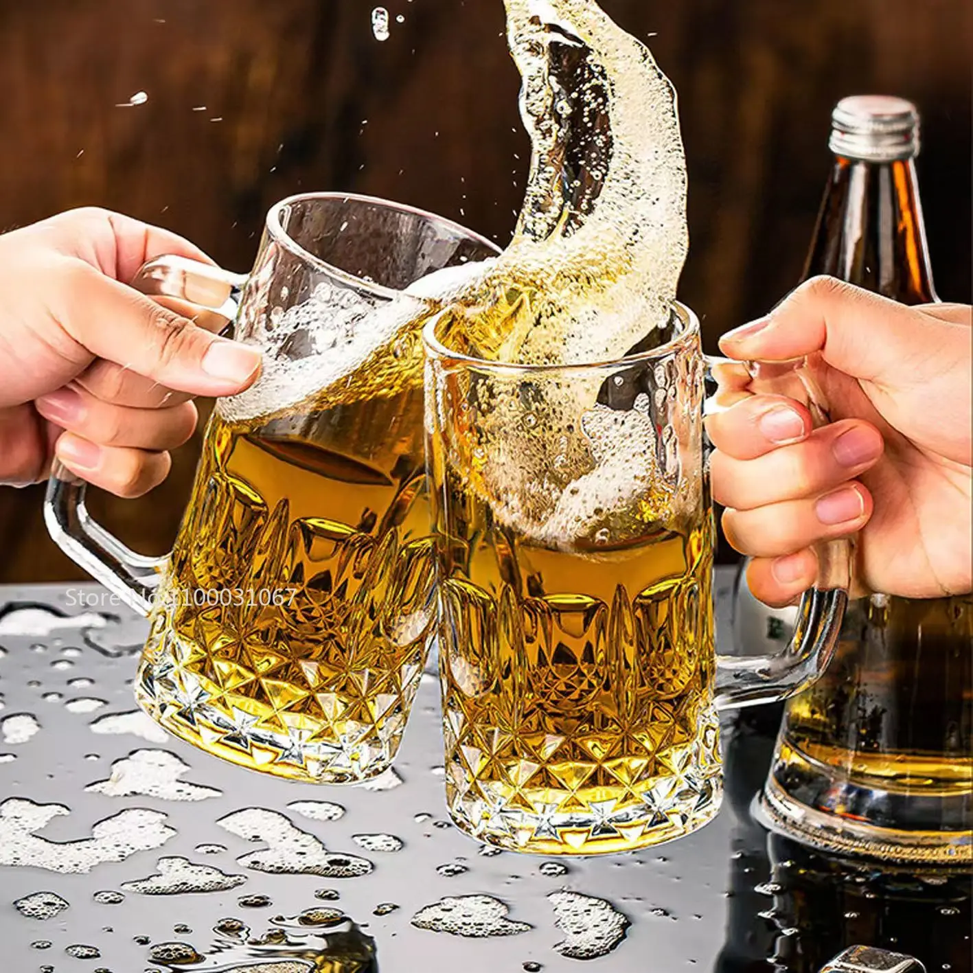 500 мл пивные кружки стеклянная чашка для бара домашнего ресторана креативные