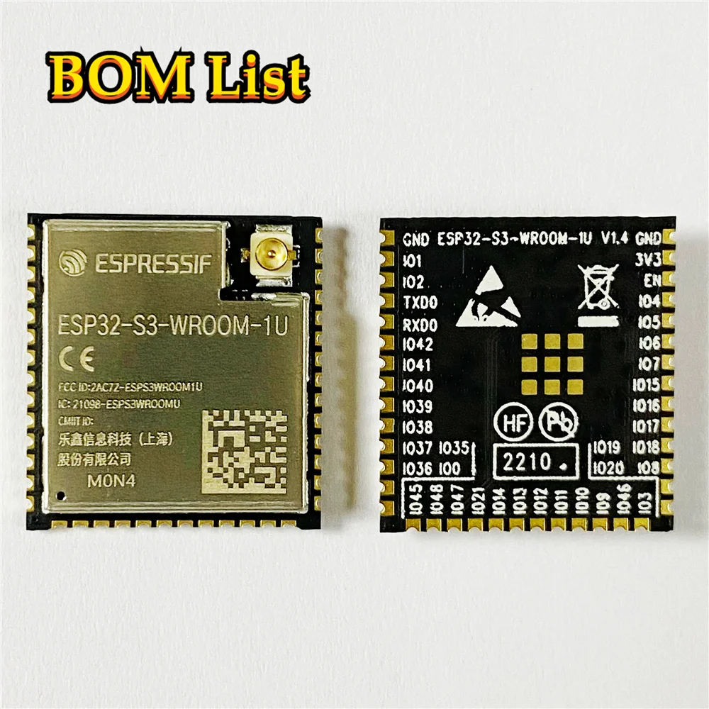 ESP32-S3-WROOM-1U ESP32-S3-WROOM-1U-N4 ESP32 S3 WROOM 1U 2 4 GHz беспроводной модуль и BLE 5 |