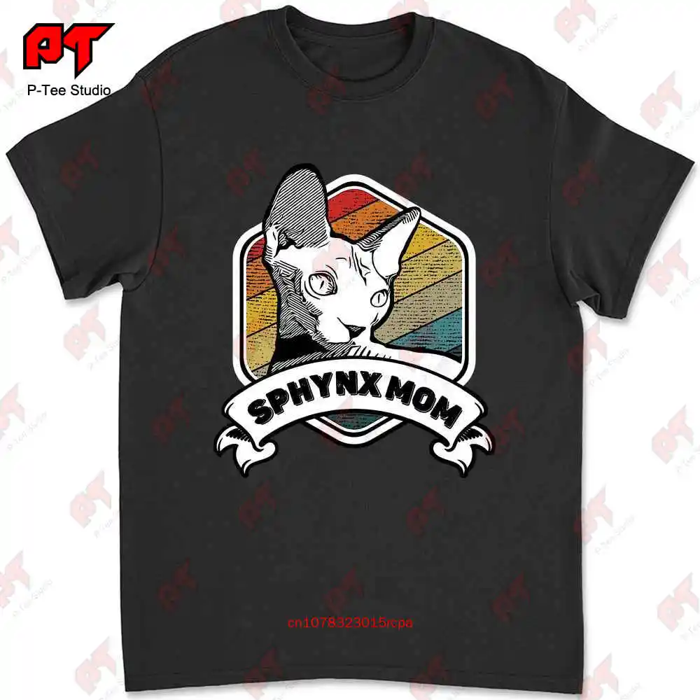 Сфинкс Кошка мама гордый владелец День матери футболка E9W8