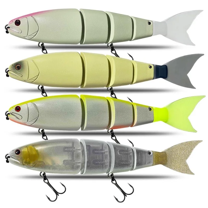 

245mm 1pcs Fishing Lure Swimming Bait Jointed Floating/sinking Giant Hard Bait Section Lure For Big Bait Bass Pike Minnow Lure
