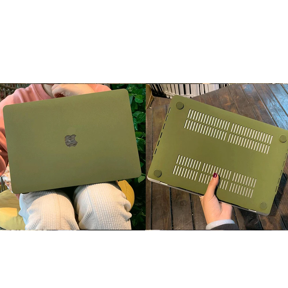 

New Cream Matte Case For 2021 Macbook Pro 14 inch A2442 A2485Air Retina M1 Chip 13 16 inch Case For 2020 Pro 13 A2338 A2337 Case
