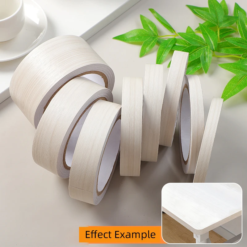 Утолщенная бежевая кедровая имитация дерева самоклеящаяся обмотка краев