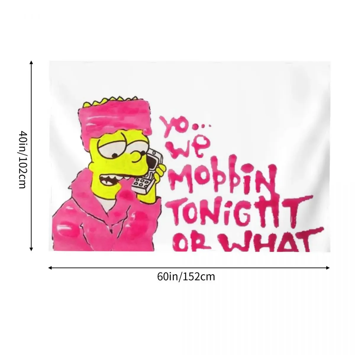 WE MOBBIN Гобелен из полиэстера
