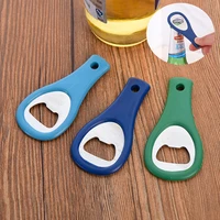 kitchen gadget sets simple and creative modern stainless steel bottle beer opener with hook portable drinking bottle opener