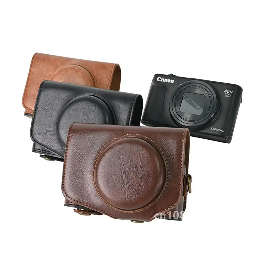Чехол для камеры из искусственной кожи Canon Powershot SX740 SX730 SX720 чехол всего тела с