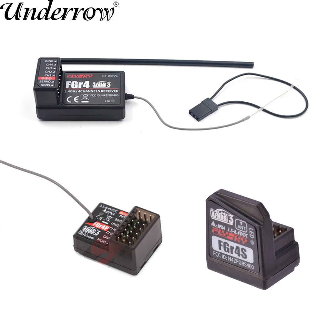Всенаправленный приемник Flysky FGR4 FGR4S FGR4P со встроенной одинарной антенной, PPM/IBUS/PWM, компоненты дистанционного управления