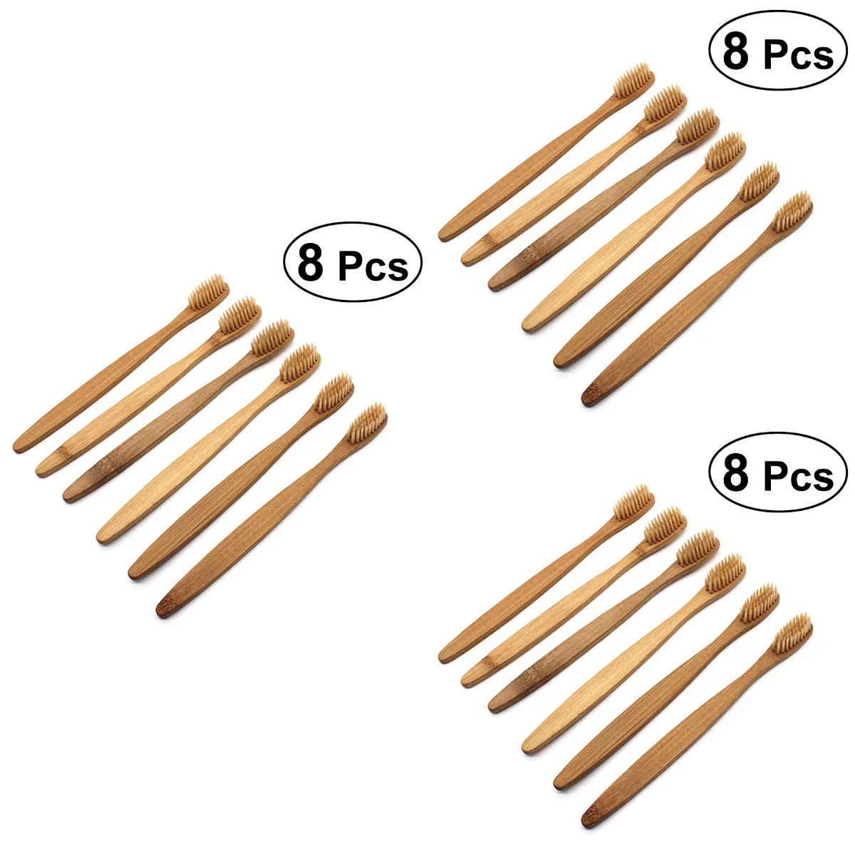 

Wooden Toothbrushes Brush: 24pcs Biodegradable Toothbrushes Natural Wood Friendly