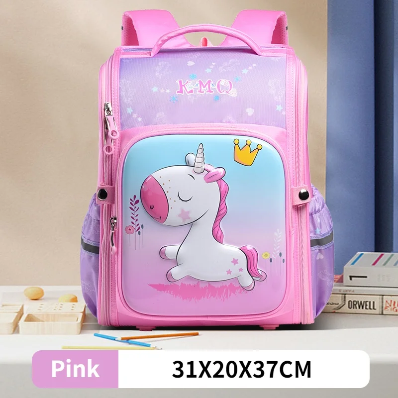 Children Cartoon Unicorn Dinosaur Large Capacity Backpacks New Primary Girl Boy Students Cute Fashion Reflective Schoolbags Hot