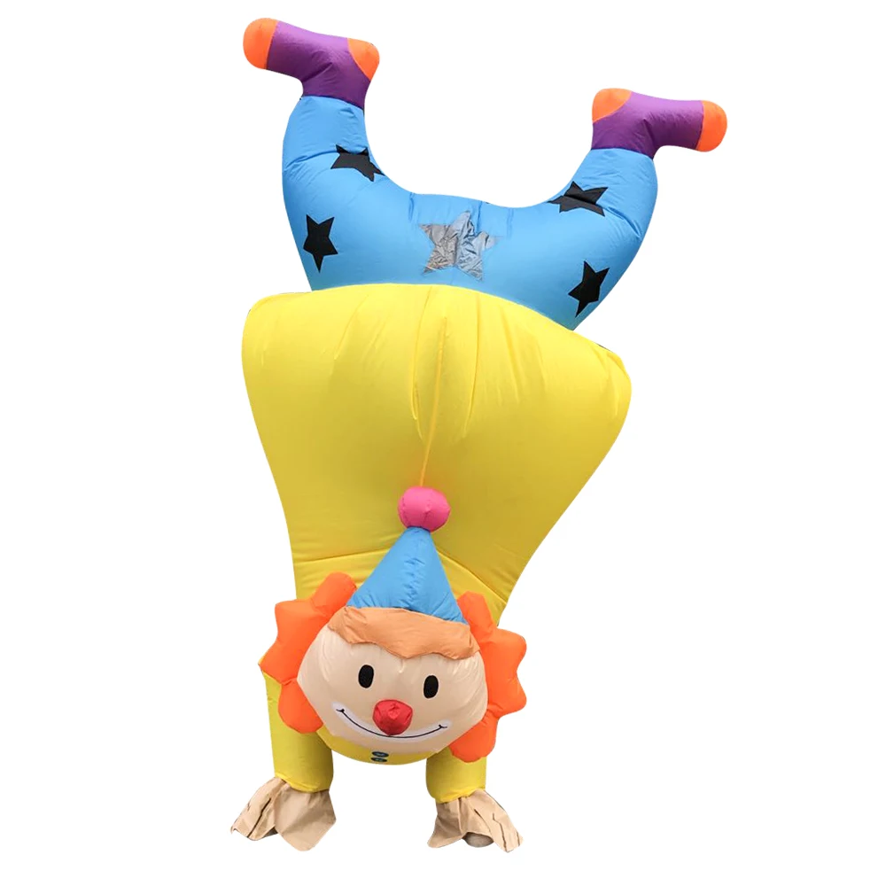 

Надувной костюм клоуна Handstand, забавный надувной костюм для взрослых