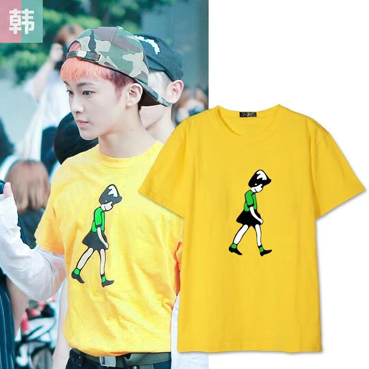 

Korean Style Kpop K Pop NCT DREAM MARK Tshirt T Shirt The Same Paragraph Short Sleeve Loose T-shirt Summer Tee Tops