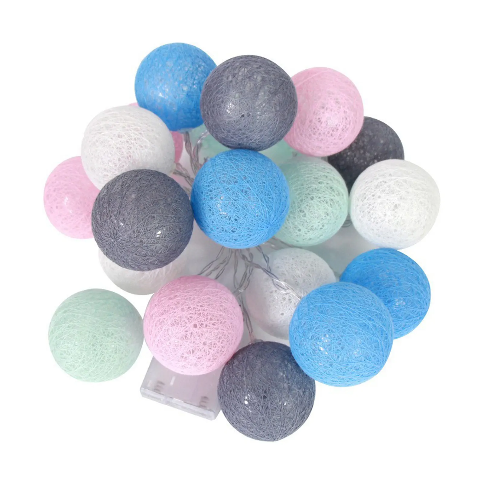 

Подвесная Рождественская гирлянда для спальни, украшение для дома, свадьбы, на батарейках, цветные шары, светодиодная гирлянда для вечеринк...