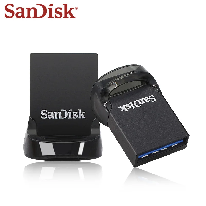 Фото Флеш-накопитель SanDisk Ultra Fit CZ430 USB3.2 Gen1 Mini с шифрованием, скорость до 400 МБ/с, 32 ГБ, 64 ГБ, 128 ГБ, 256 ГБ, 512 ГБ для ноутбуков и ПК №2