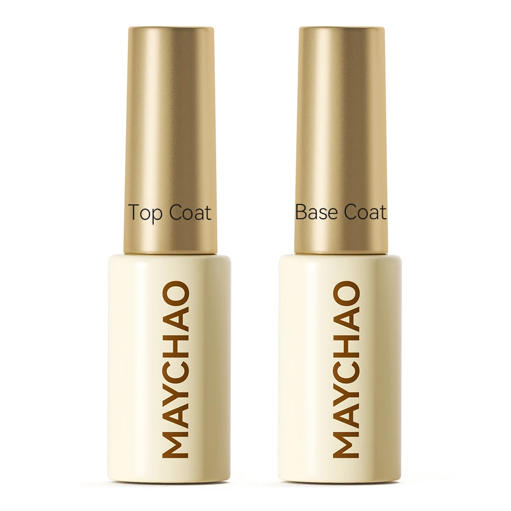 Базовое и верхнее покрытие для ногтей MAYCHAO без протирания, 5 мл ...