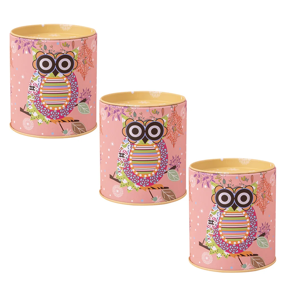 

3pcs Baby Saving Boxes Piggy Banks Tinplate Money Boxes Money Storage Tanks