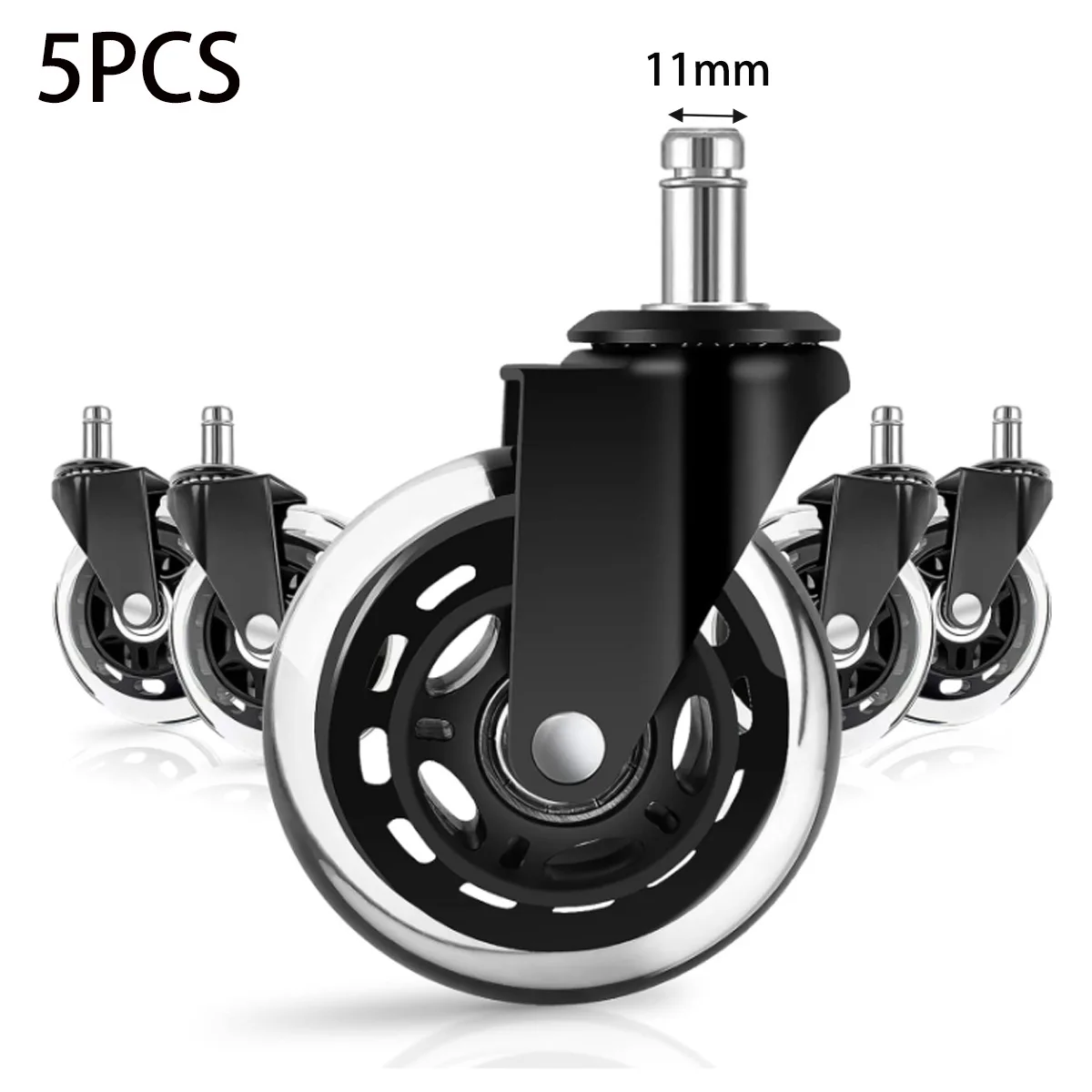 

Набор из 5 бесшумных роликов для офисных кресел