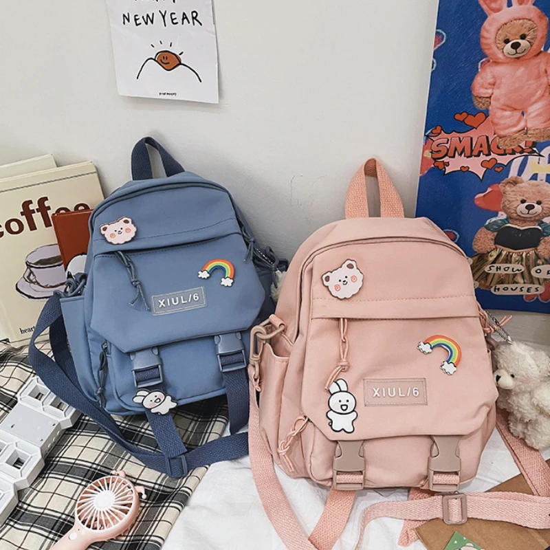 

Ruckpack Backpack Cute Teenage Girls Women Dual-use Kawaii Mini School Multifunctional Backpacks Small Student Travel Bags For