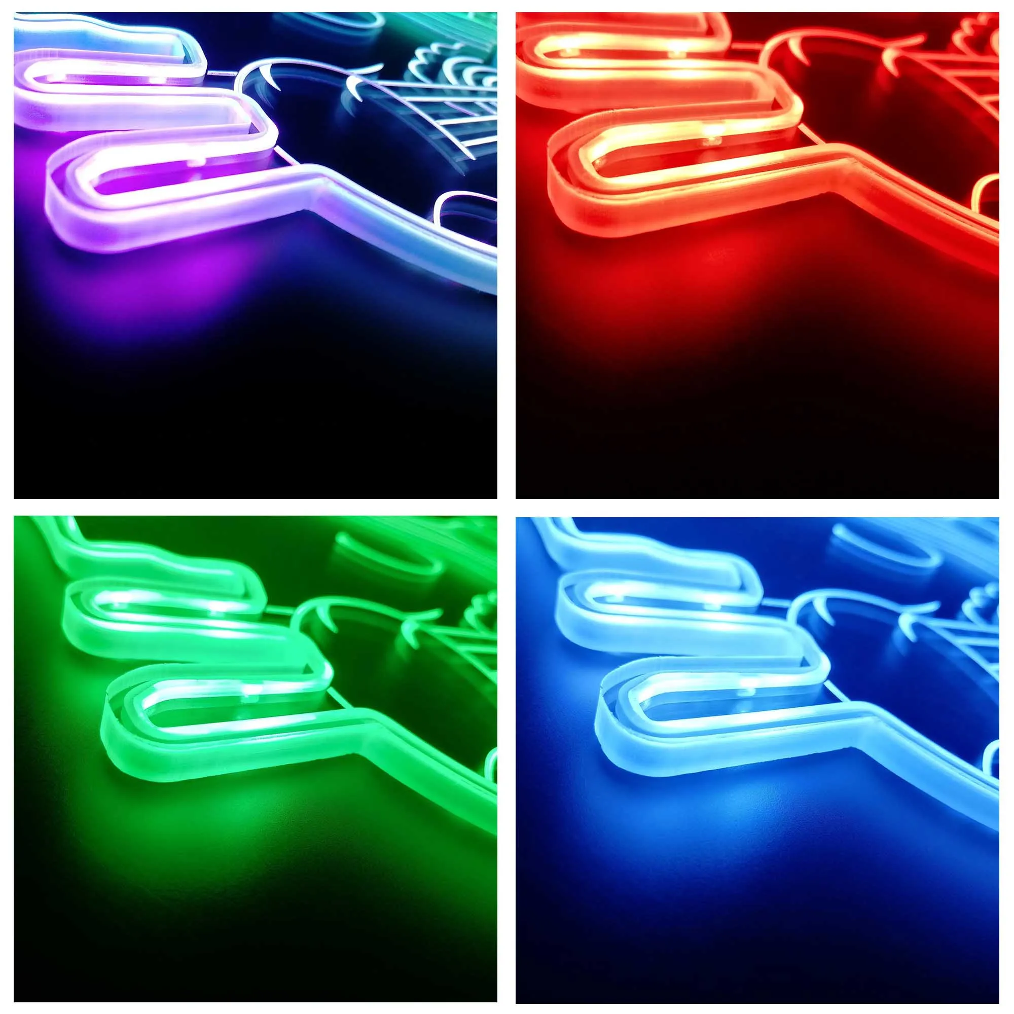 Фото Персонализированный милый светодиодный знак RGB с динамическим глеммным рисунком Ramen Cat st06-embali-p0055-tm №3