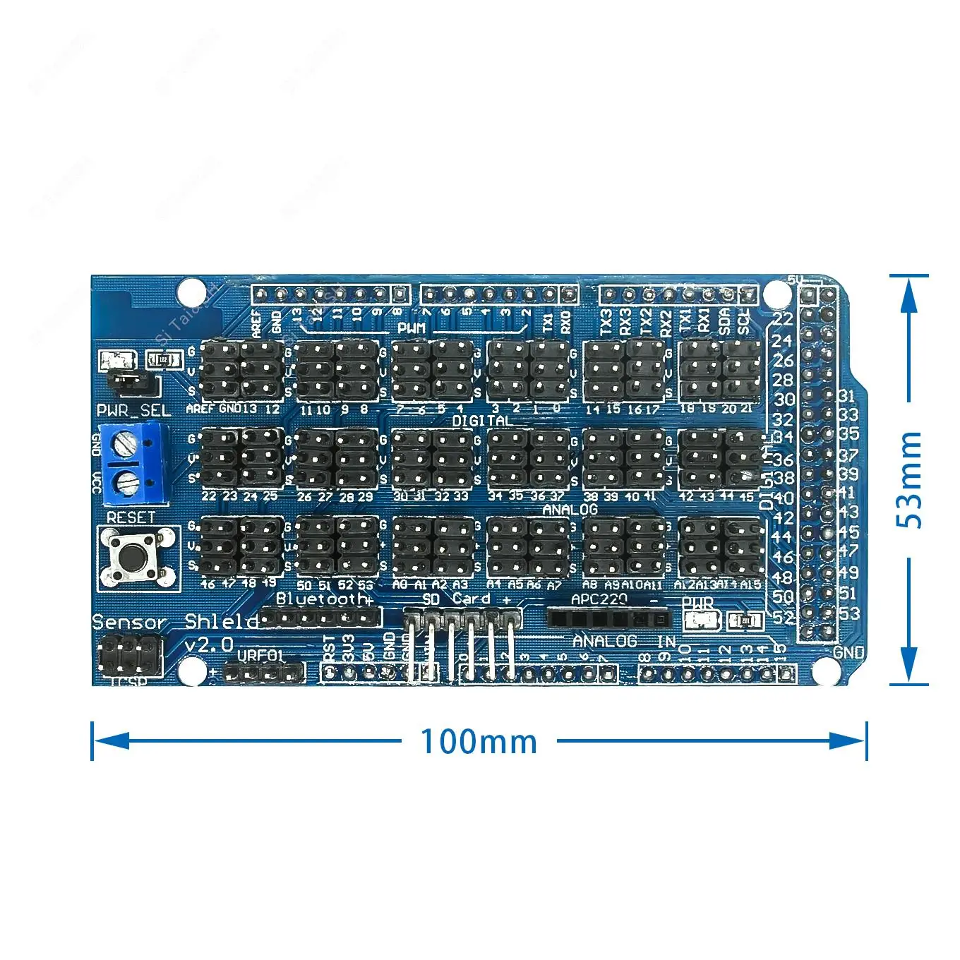 V1 датчик MEGA Shield V1.0 V2.0 2560 Поддержка IIC Bluetooth SD роботов mega2560 сенсорный экран
