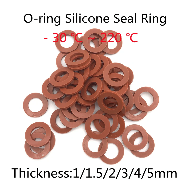 

O-ring Silicone Seal Ring Water Heater Faucet Soft Rubber Seal Gaskets Avirulent Insipidity Heat Resistant Kitchen Coffee Makers