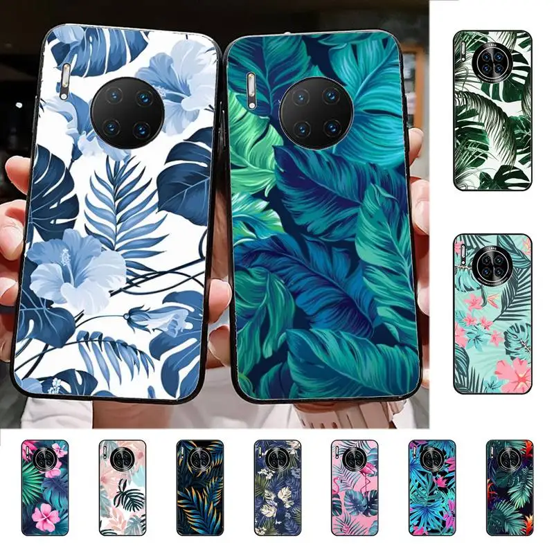 

Palm Tree Leaves Phone Case for Huawei Mate 20 10 9 40 30 lite pro X Nova 2 3i 7se