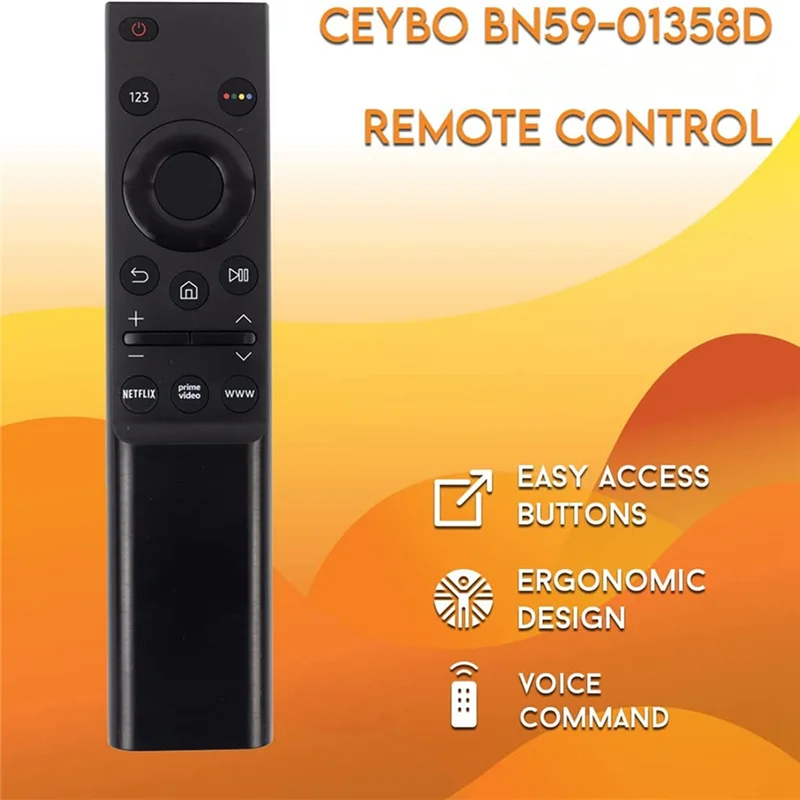 Пульт дистанционного управления для Samsung Smart TV UE43AU7100UE43AU7500U QN50QN90AAFXZA QN55QN90AAFXZA