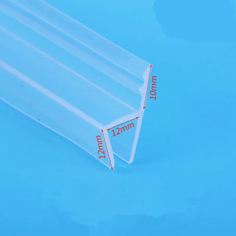 

5 M/lot h shape silicone rubber shower room door window glass seal strip weatherstrip for 6/8/10/12mm glass