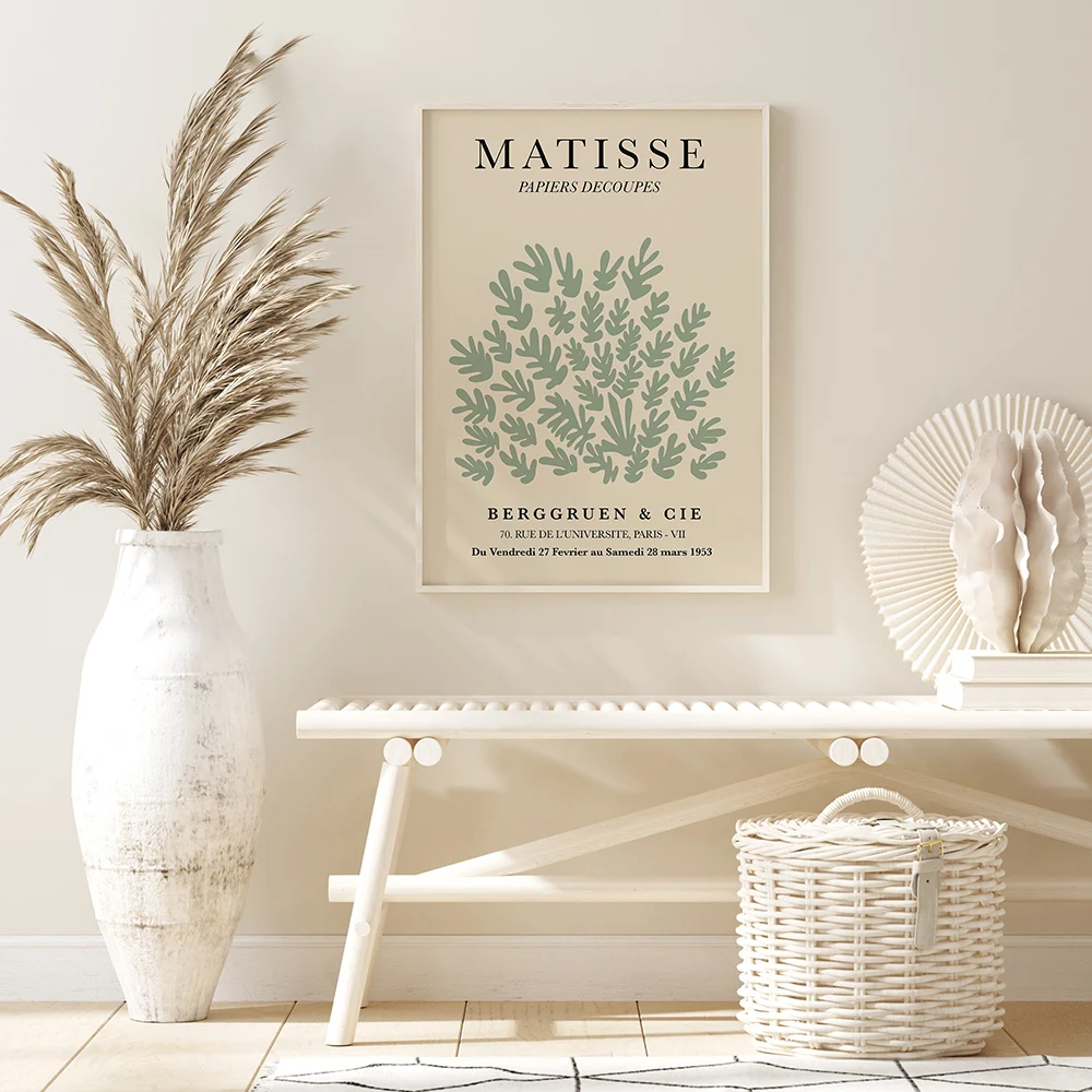 Шалфей зеленый Matisse Yayoi Kusama выставочный постер Haring Художественная Картина на