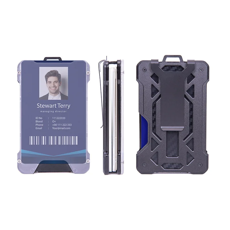 Lanyard Hanging Card Holder Cashback Porte Carte Badge Professionnel Rfid Minimalist Wallet Men Luxury Carteira Masculina Mexico