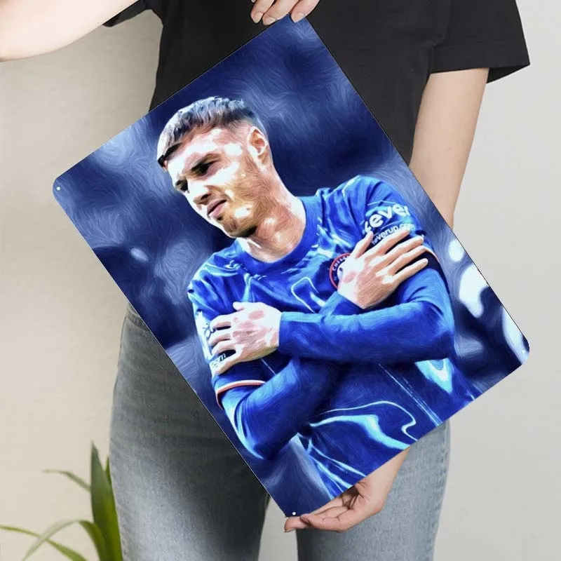 Cole Palmer Art Sign Спортивный металлический плакат Украшение игровой комнаты Домашние