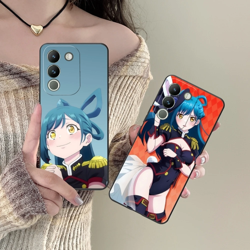 Черный мягкий чехол для телефона с цепочкой солдат Himari Azuma VIVO Y95 Y93 Y31 Y20 V19 V17 V15 Pro X60