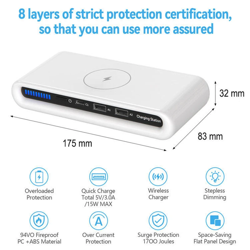 Фото USB-адаптер питания TQUQ, 30 Вт, 15 Вт, для iPhone, Huawei, Samsung, iPad №5