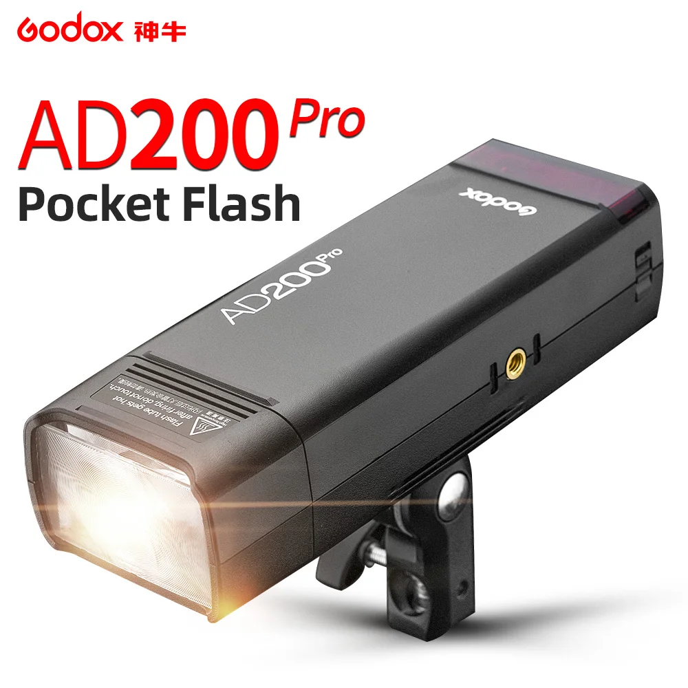 

Godox – lampe Flash AD200Pro TTL 1/8000 HSS avec système X 2.4G intégré, sans fil, pour l'extérieur, avec batterie lithium 2900m