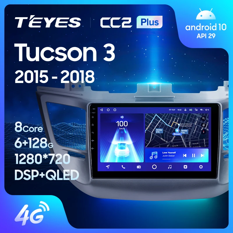 TEYES Тиайс CC2L и CC2 Plus Штатная магнитола For Хендай Туксон 3 Hyundai Tucson 2015 - 2018 Android до