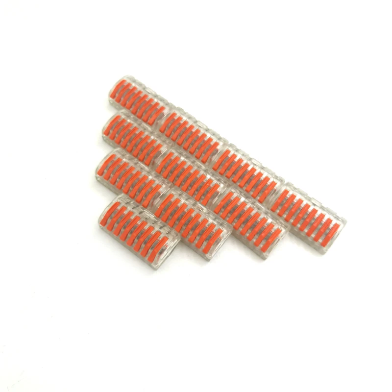 10 шт. 218 нажимные клеммы для электрических кабелей универсальный компактный