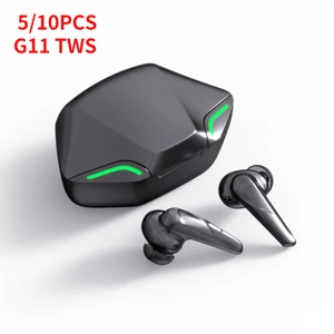 Imported 5/10pcs G11 Tws Gaming Bluetooth Wireless Earphones Wholesale Headset With Microphone