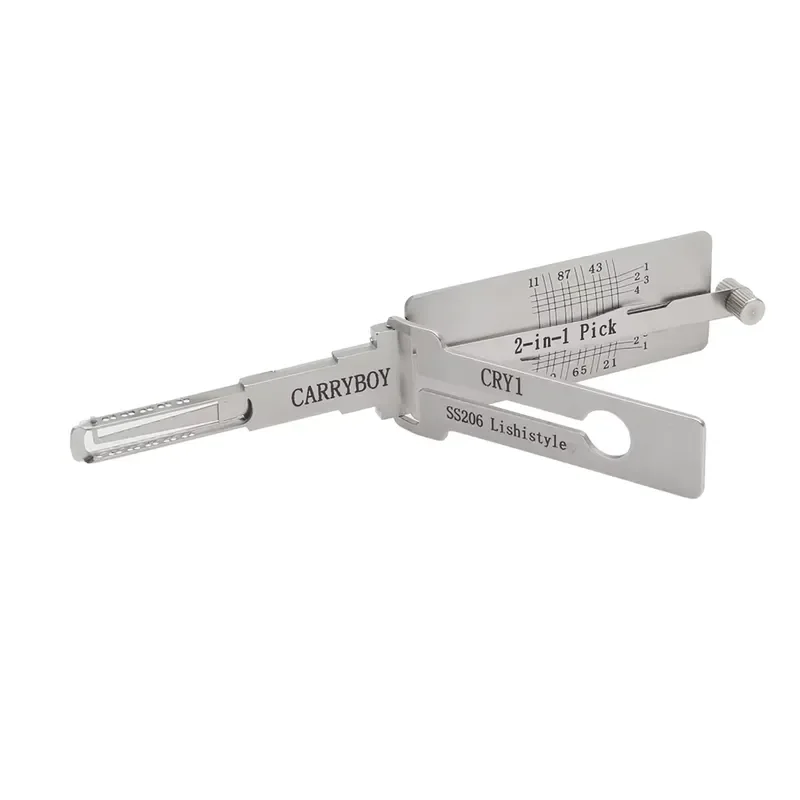 Фото Инструменты Lishi CRY1 SS206 2-в-1 для вскрытия замков, отмычка для Таиланда, профессиональный ручной инструмент для открывания дверных замков CARRYBOY №2