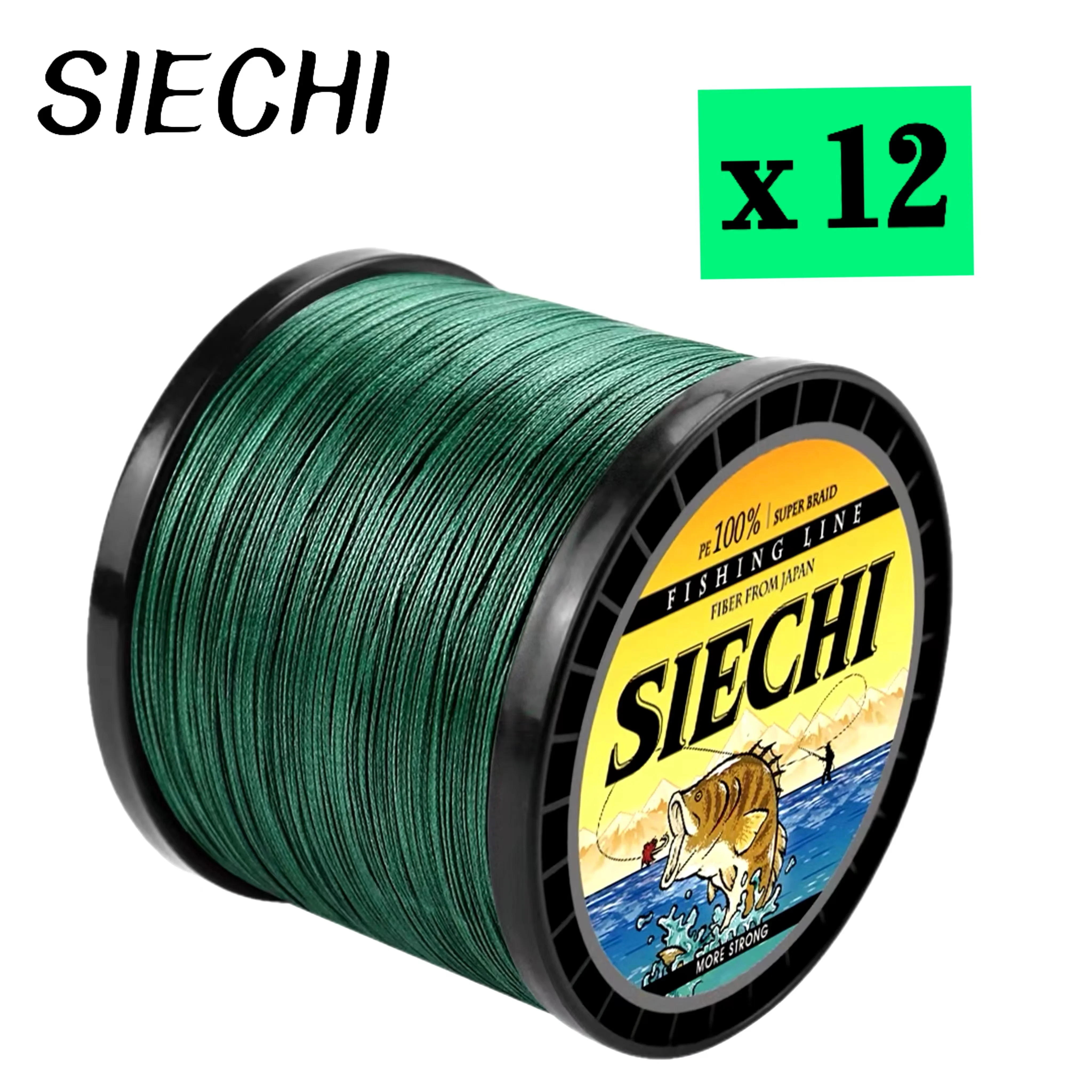 SIECHI X12 Плетеная Леска 300/500/1000 М Многожильная Полиэтиленовая Для Спиннинга Литья