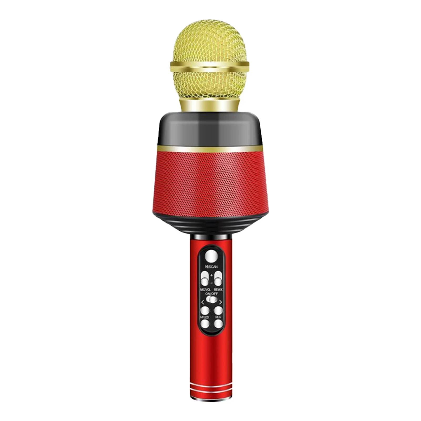 

Беспроводной микрофон с несколькими интерфейсами, USB-зарядка, Bluetooth-совместимый металлический микрофон 5,0, ручной микрофон KTV с ритмом для до...