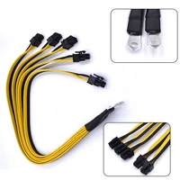 1007 18awg btc bitcoin miner graphics card splitter gpu pci e 6pin s7 s9 s11 5 for btc p3 power supply 6 pin cable