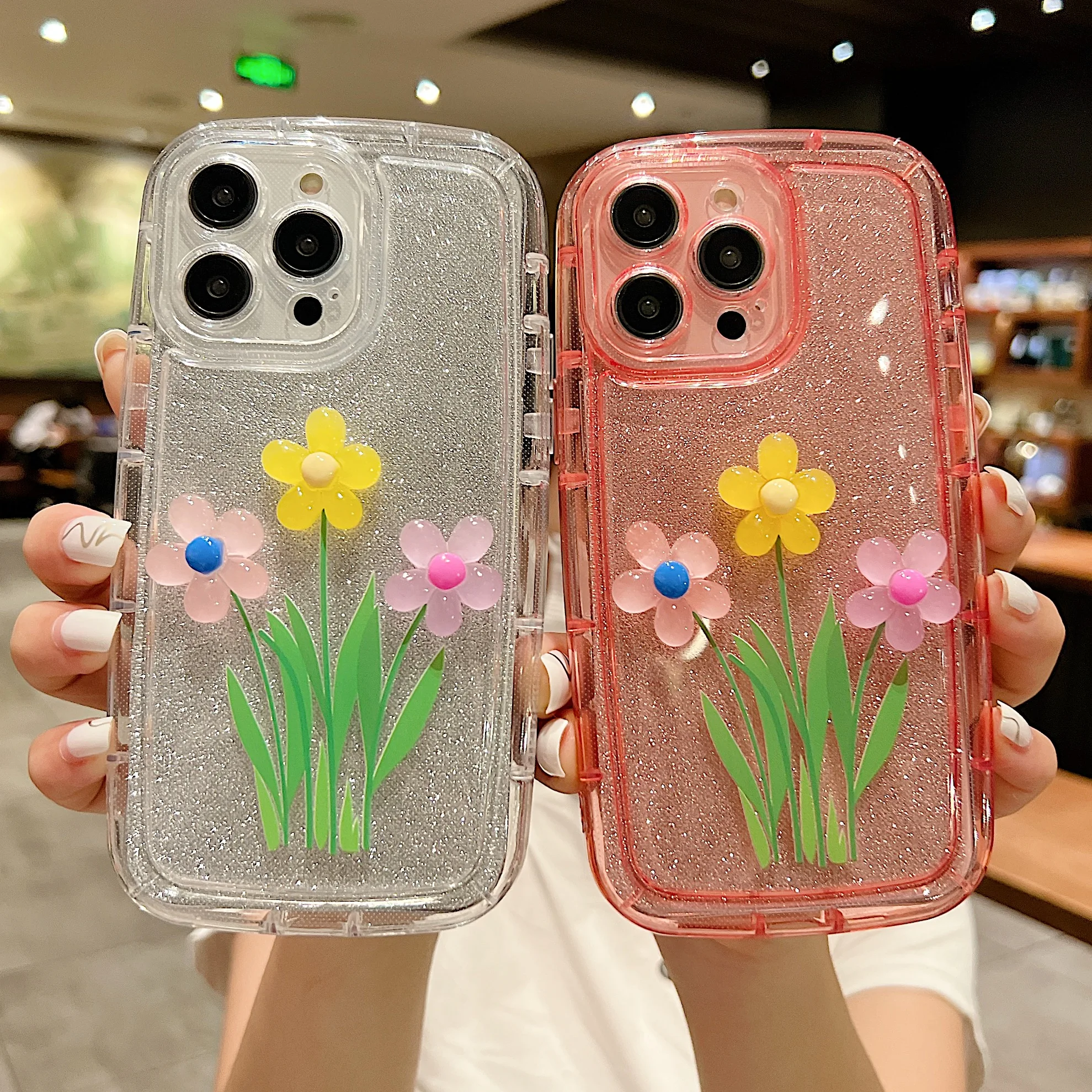 

Back Cover Luminous Case For Samsung Galaxy S23 Ultra S22 Plus S21 A54 A34 A14 A23 A04 Silicone Soft Flower Glow Fluorescent