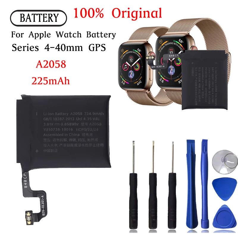 A2058 Battery For Apple Watch Series 4 40mm S4-40MM Series4-40mm Repair Part High Capacity Watch Batteries Bateria