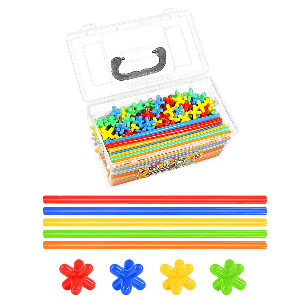 

Building Kit Classroom Games Blocks Kids Educational Toy Toys Playing Straw Connector Engineering