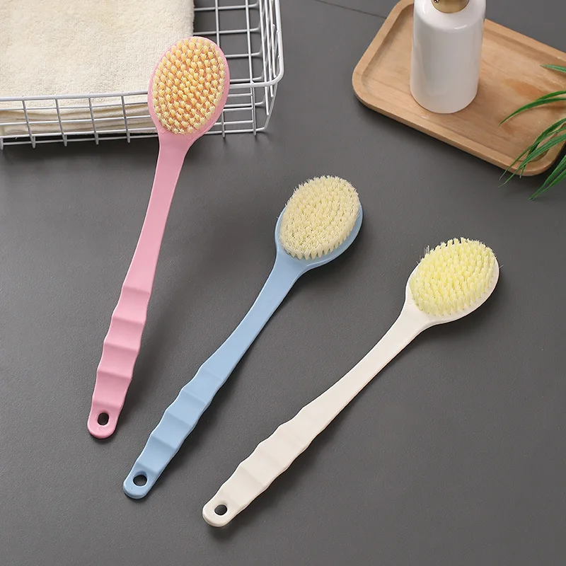 

Long-handled Scrubbing Artifact Brush Bath Scrubbing Towel Household Bathroom Supplies Soft Hair Bathing Back Scrubbing Brush