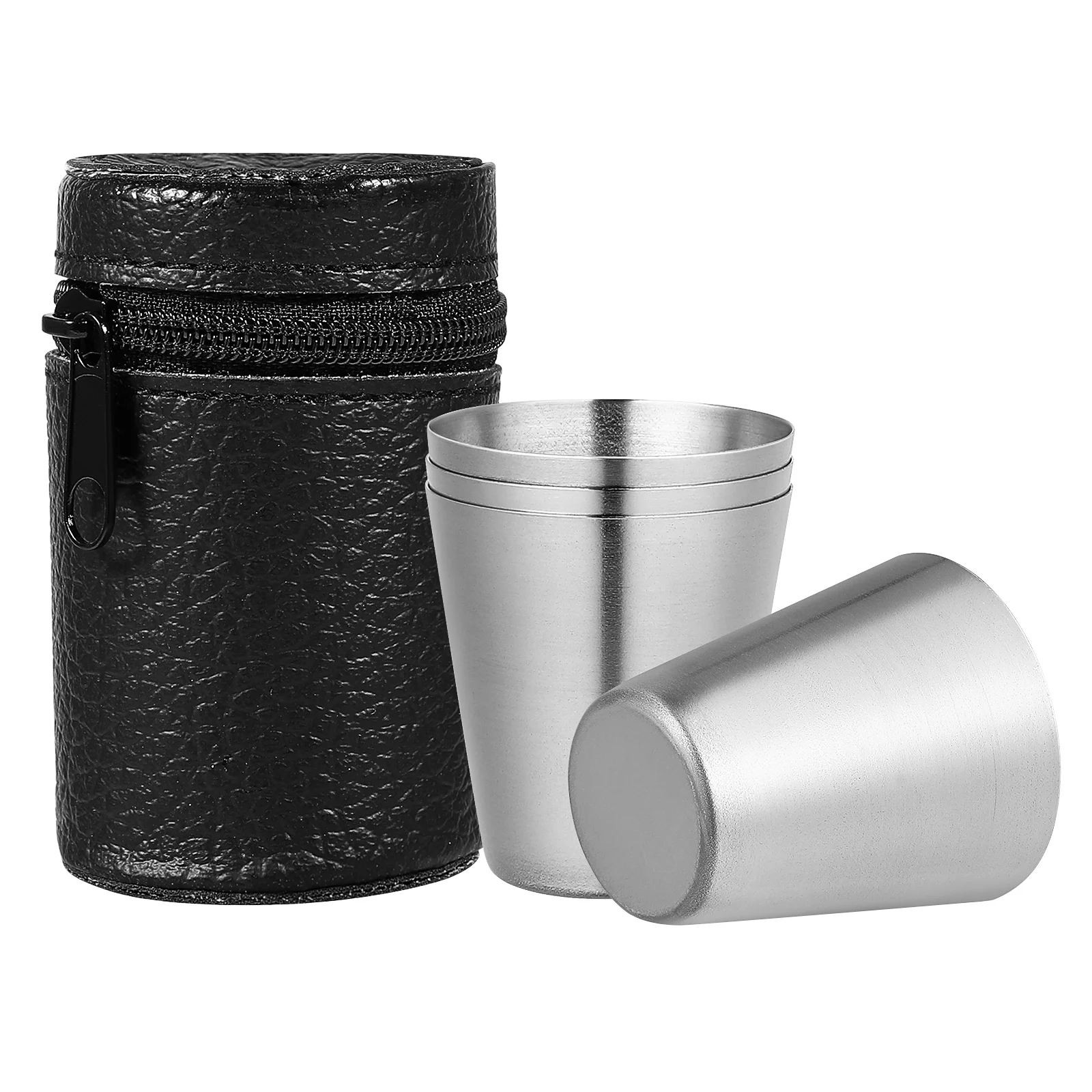 

Stainless Steel Shot Glasses Reusable Cups Bulk Bar Home Metal Drinking Dispenser 4 Espresso Set Pint Aluminum