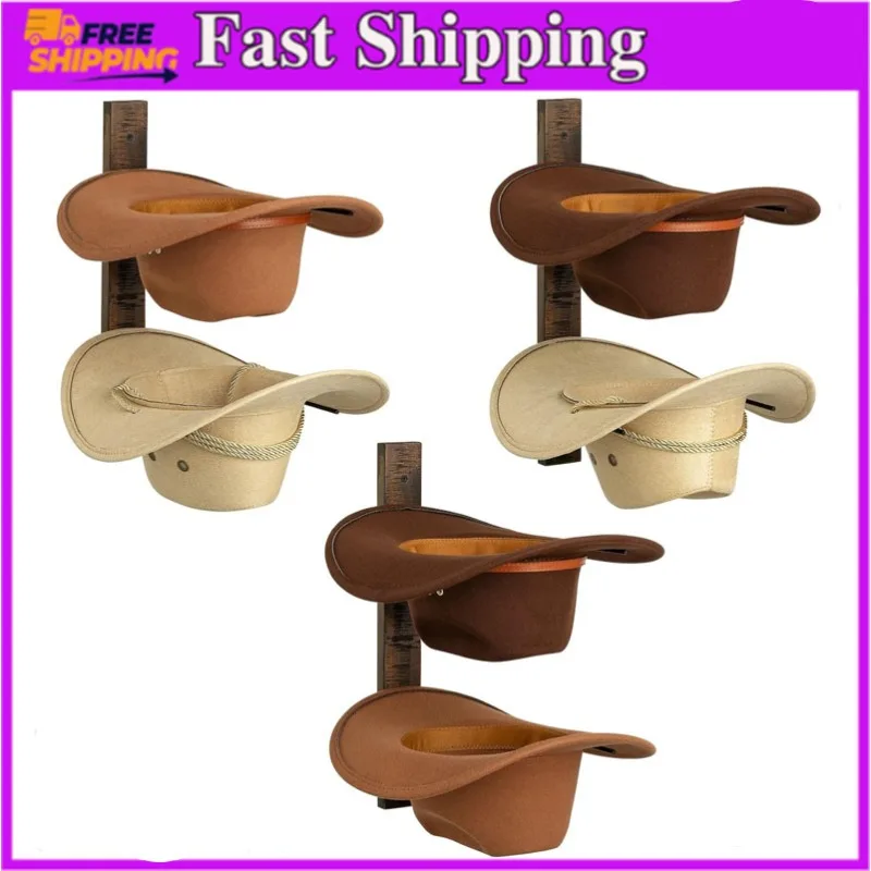 

Разборный складной держатель для ковбойской шляпы и стеллаж для ковбойской шляпы на стену | Вешалка для ковбойской шляпы с дисплеем для шляпы, настенное крепление