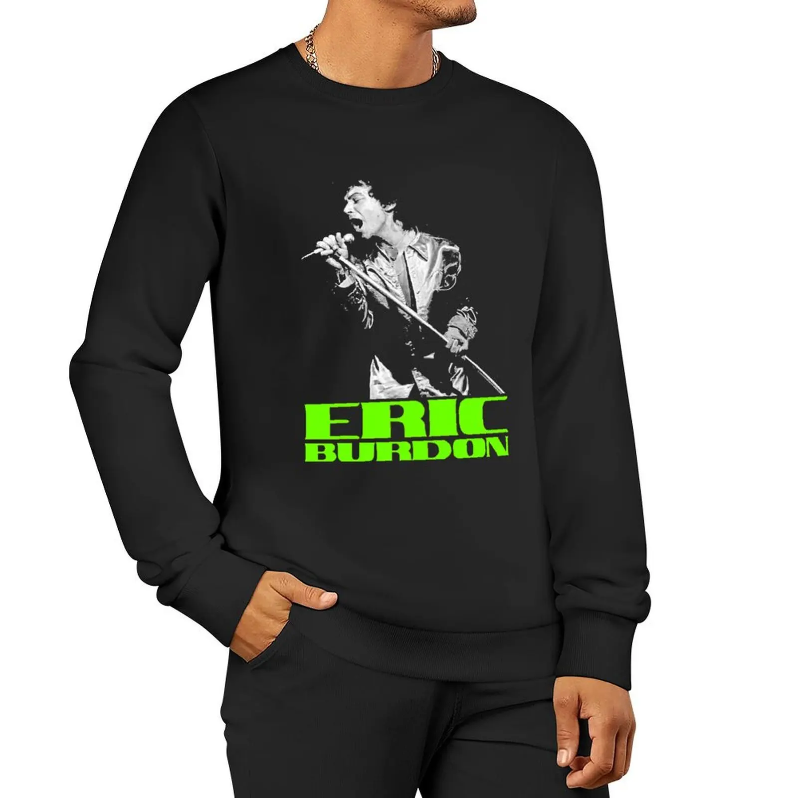 Eric BurdonEric Burdon Classic Pullover Толстовка модные мужские толстовки
